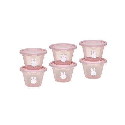 Koko Pots De Conservation De 120 ml Miffy Pink - 6 Pièces