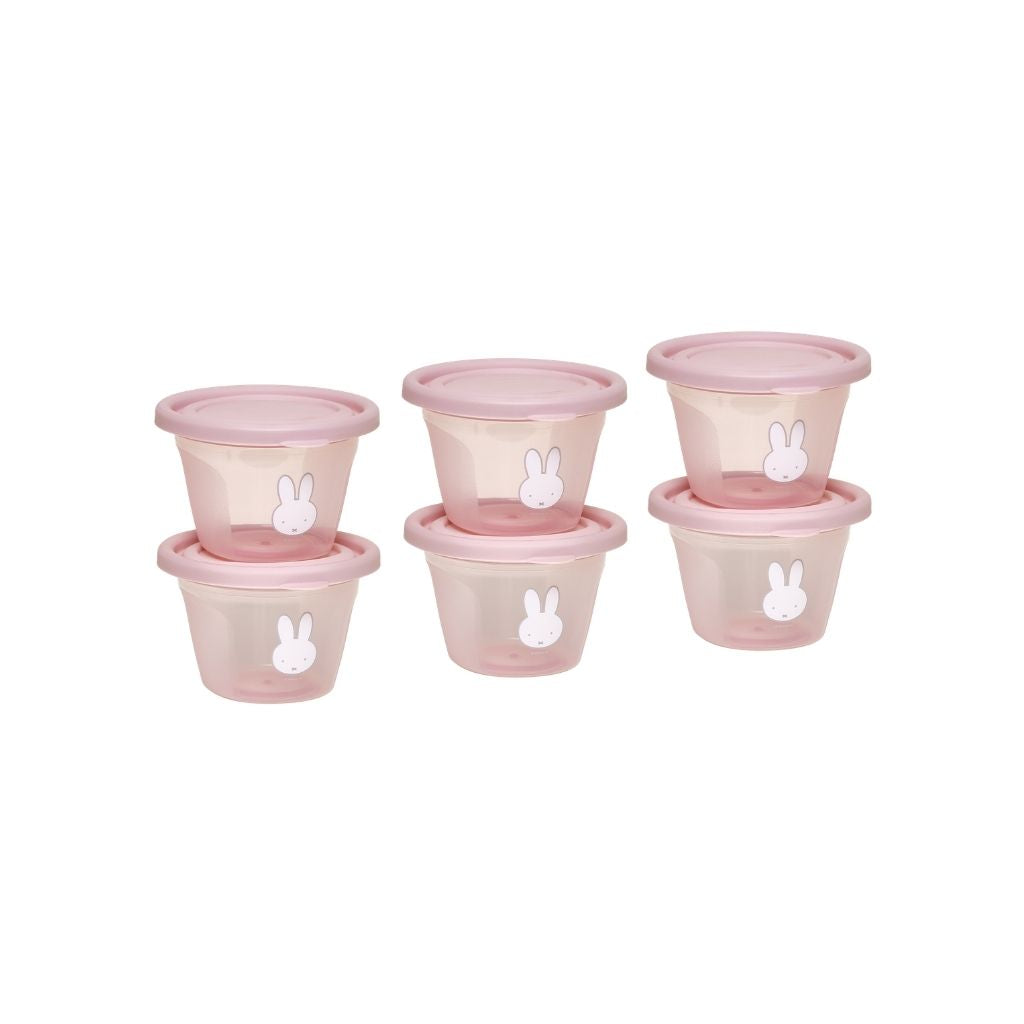 Koko Pots De Conservation De 120 ml Miffy Pink - 6 Pièces