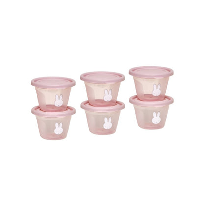 Koko Pots De Conservation De 120 ml Miffy Pink - 6 Pièces