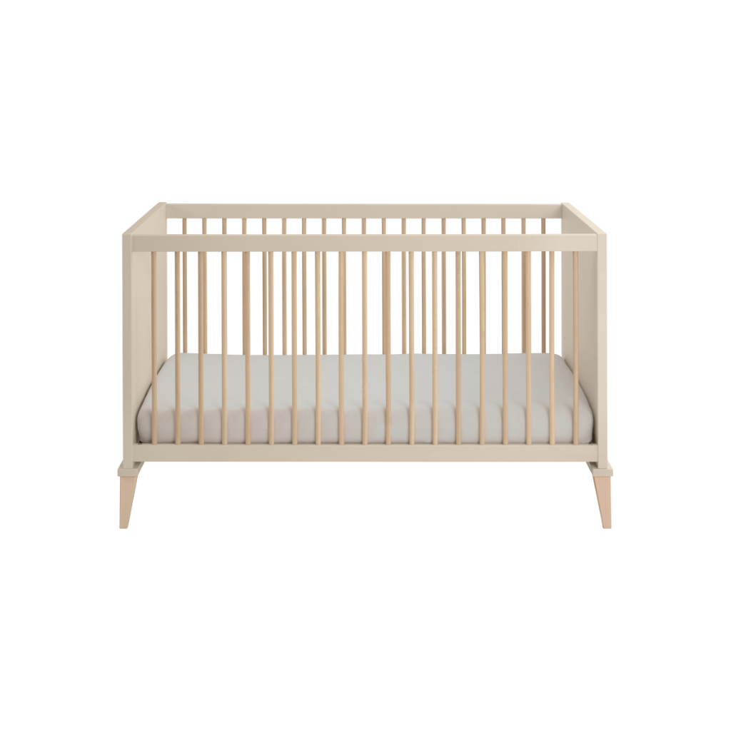 PAIDI Lit Enfant Jonte Lit évolutif Lg 70 x L 140 cm Cashmere Beige