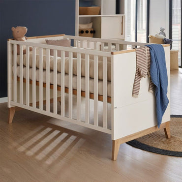 PAIDI Lit Enfant Stiene Lit évolutif Lg 70 x L 140 cm Cashmere Beige 