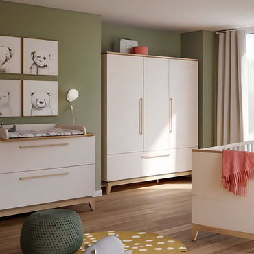 PAIDI Armoire à 3 Portes et 1 Tiroir Stiene Cashmere Beige