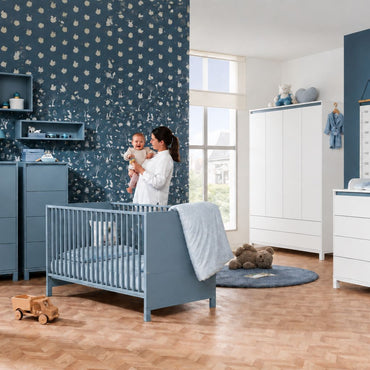 PAIDI Lit Enfant Olli Lit évolutif Lg 70 x L 140 cm Matt Blue 