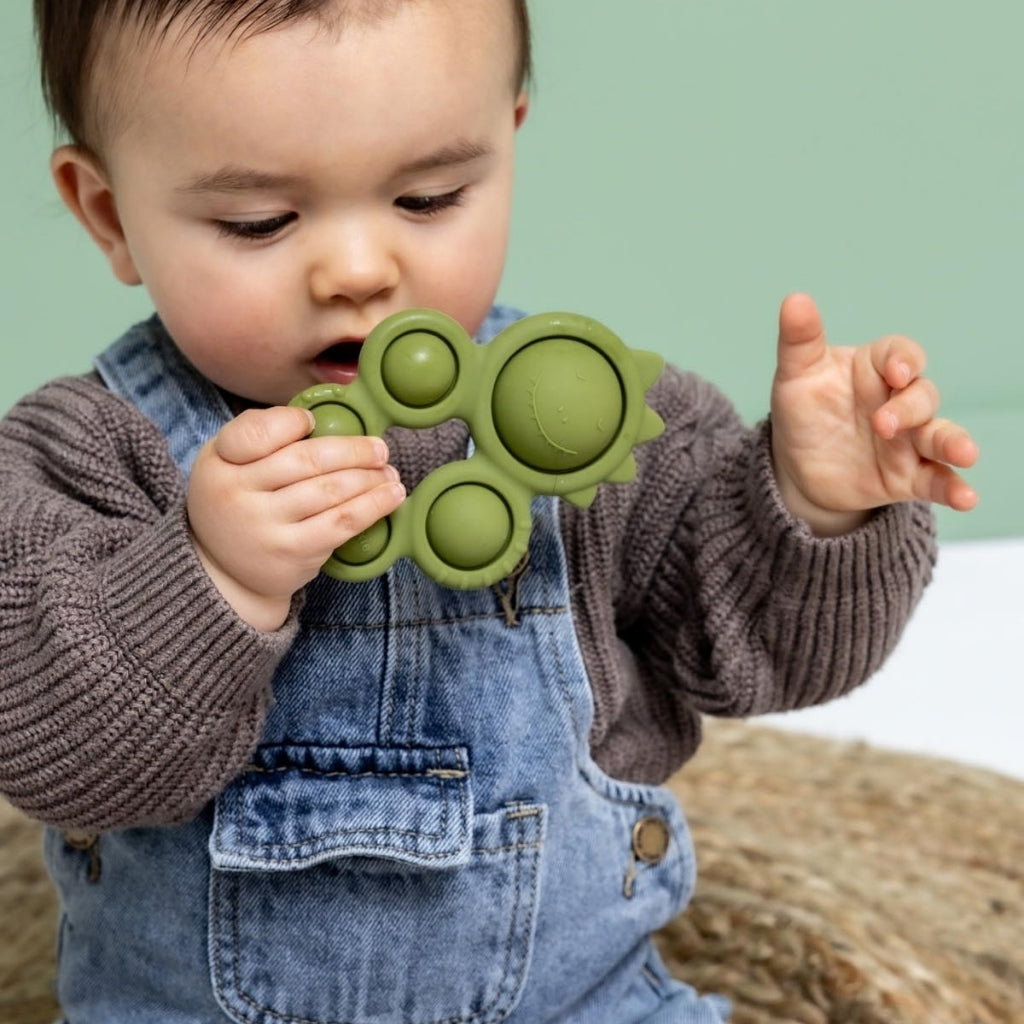 Trixie Pop-it Siliconen Speelgoed Mr. Dino Green