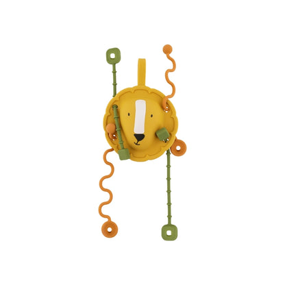 Trixie Sensorisch Trekspeelgoed Siliconen Mr. Lion Yellow