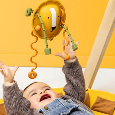 Trixie Sensorisch Trekspeelgoed Siliconen Mr. Lion Yellow