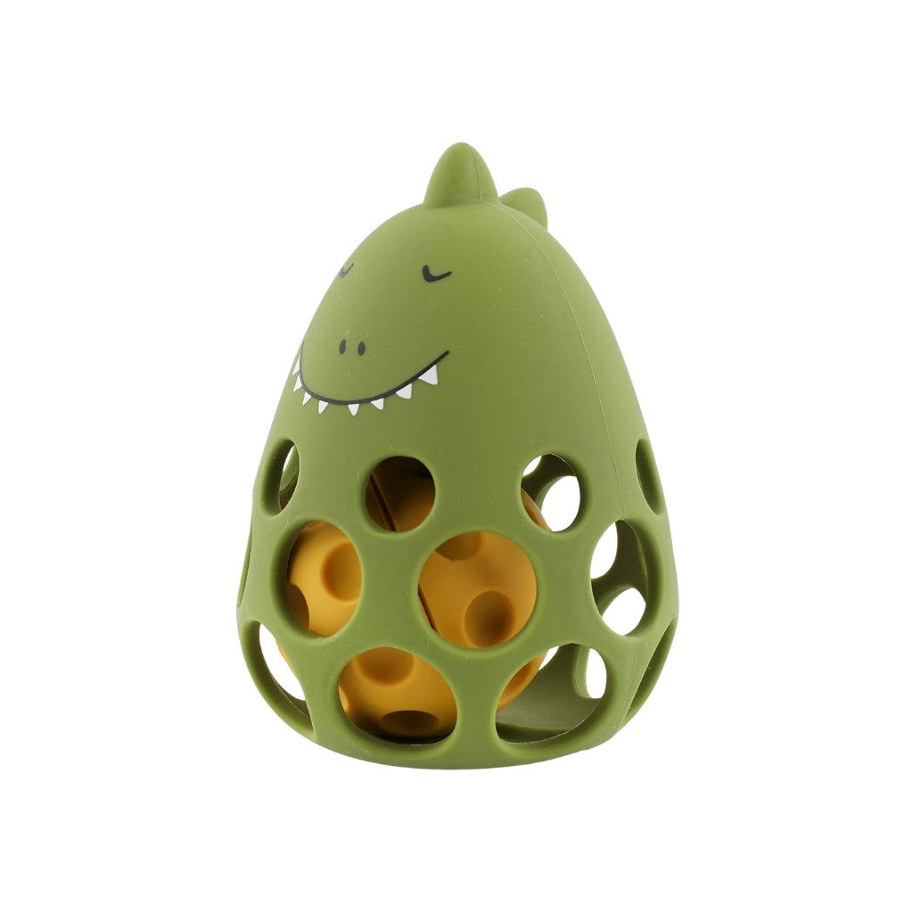 Trixie Sensorische Rammelaar Siliconen Mr. Dino Green