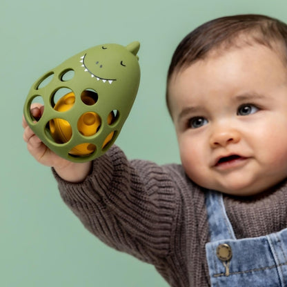 Trixie Sensorische Rammelaar Siliconen Mr. Dino Green