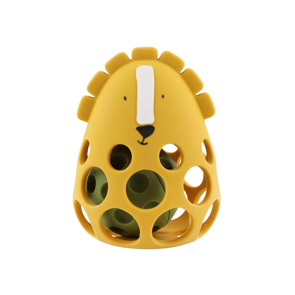 Trixie Sensorische Rammelaar Siliconen Mr. Lion Yellow