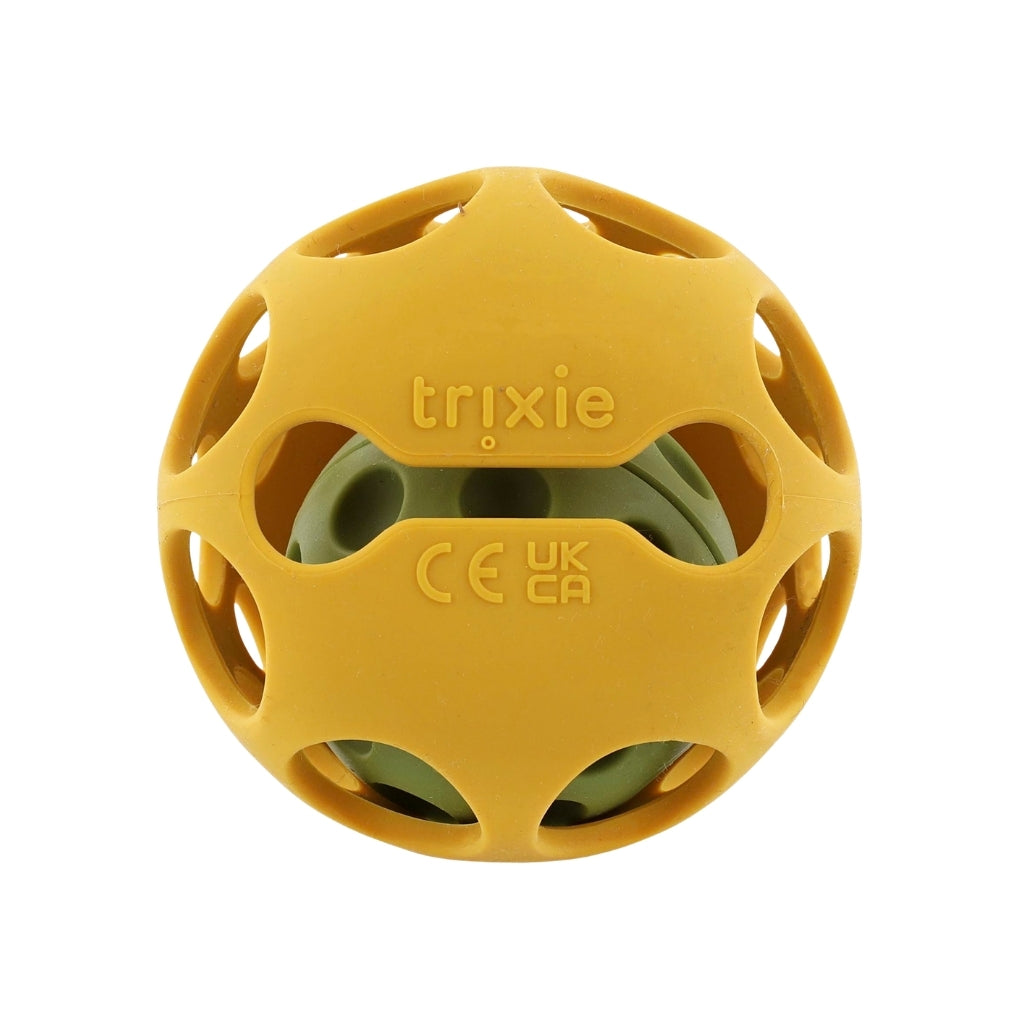 Trixie Sensorische Rammelaar Siliconen Mr. Lion Yellow