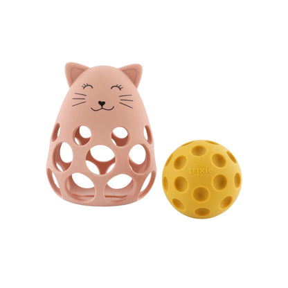 Trixie Sensorische Rammelaar Siliconen Mrs. Cat Roze