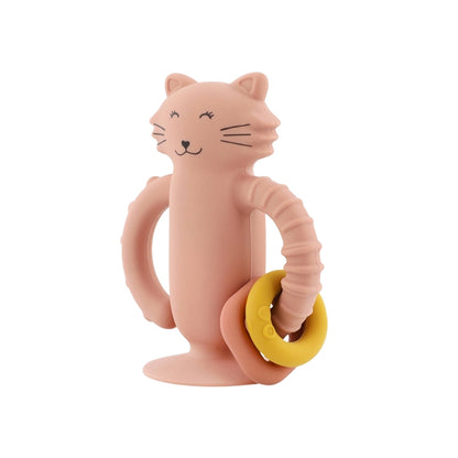Trixie Sensorisch Speelfiguur Siliconen Met Zuignap Mrs. Cat Roze