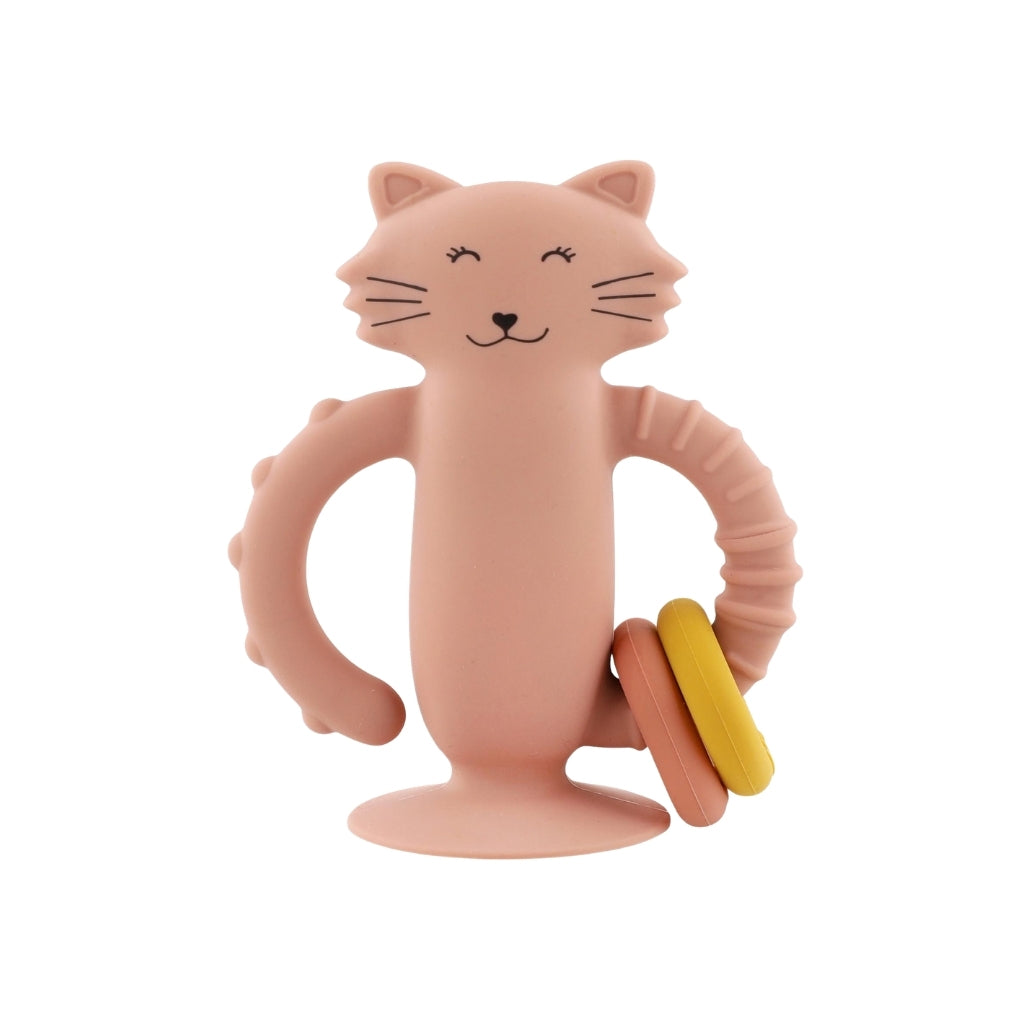 Trixie Sensorisch Speelfiguur Siliconen Met Zuignap Mrs. Cat Roze
