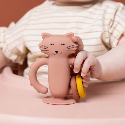 Trixie Sensorisch Speelfiguur Siliconen Met Zuignap Mrs. Cat Roze