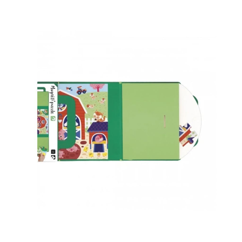 Janod Puzzle Magnétique Magnéti'puzzle Ferm Multi - 24 Pièces