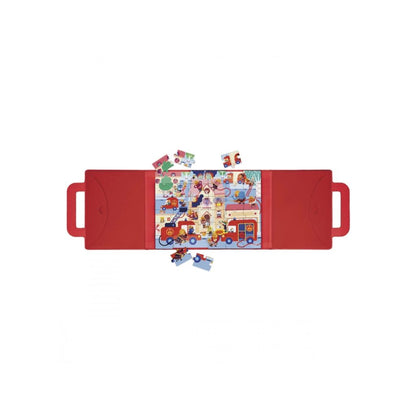 Janod Puzzle Magnétique Magnéti'puzzle Pompiers Multi - 36 Pièces