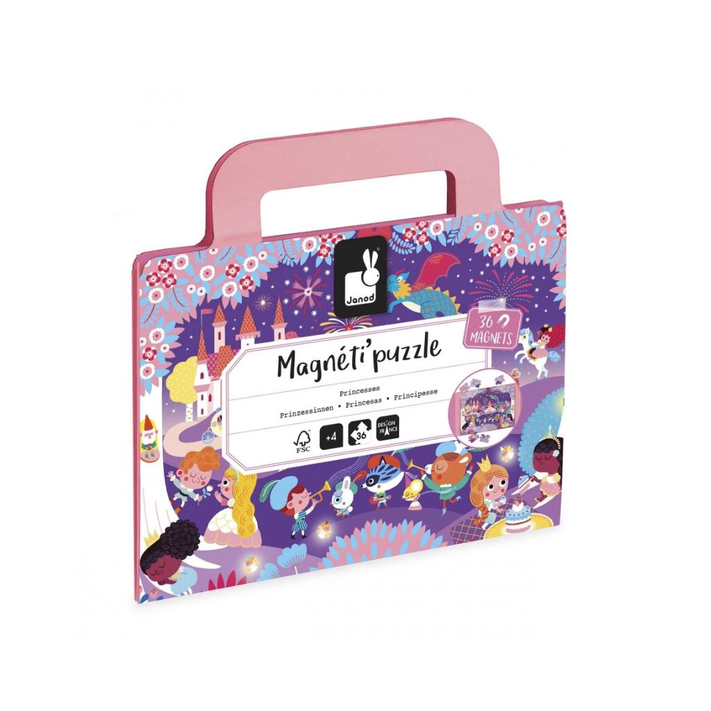 Janod Magnetische Puzzel Magnéti'puzzle Prinsessen Multi – 36 Stuks