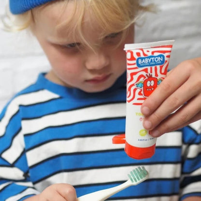 Babyton Natuurlijke Tandpasta Aardbei Smaak Met Fluoride +2 jaar – 75 ml