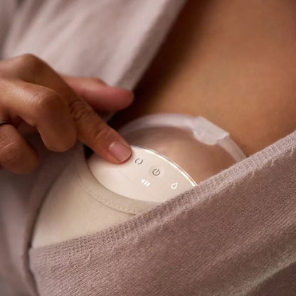 AVENT Borstkolf Hands-free Inbra Dubbel Starter Set + Zuigspeen Beige
