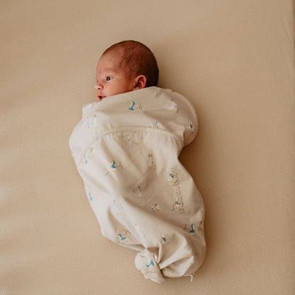Puckababy Sac d'emmaillotage / Sac De Couchage d'été The Orginal Piep Cotton TOG 0,5 Geese 66 cm
