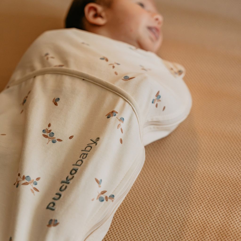 Puckababy Inbakerzak / Zomerslaapzak The Original Piep Cotton TOG 0,5 Blueberries 66 cm