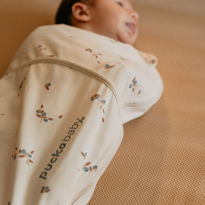 Puckababy Inbakerzak / Zomerslaapzak The Original Piep Cotton TOG 0,5 Blueberries 66 cm