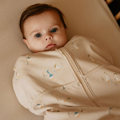 Puckababy Sac d'emmaillotage / Sac De Couchage d'été The Orginal Mini Cotton TOG 0,5 Geese 76 cm