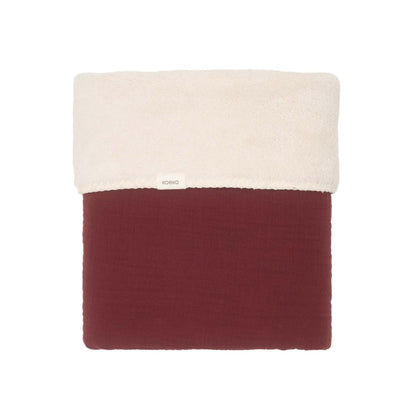 Koeka Couverture Pour Berceau Teddy Faro Burgundy B 75 x L 100 cm