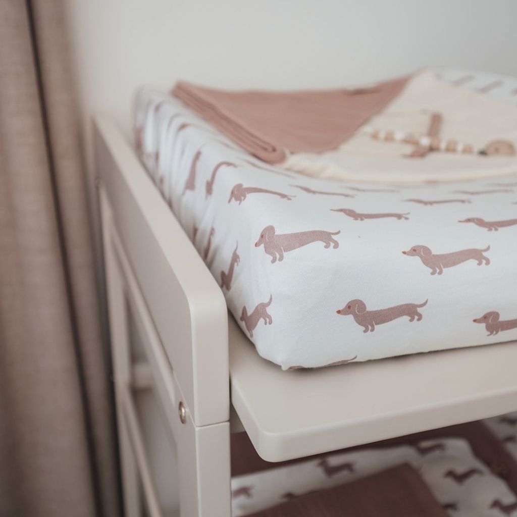 Pericles Housse Pour Matelas à Langer Teckel Allover Powder