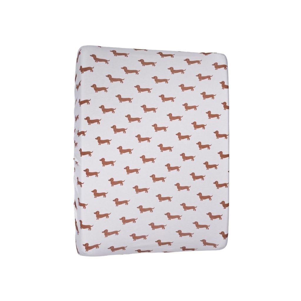 Pericles Housse Pour Matelas à Langer Teckel Allover Taupe
