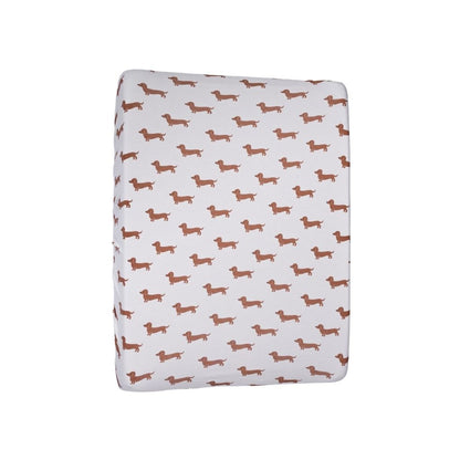 Pericles Housse Pour Matelas à Langer Teckel Allover Taupe