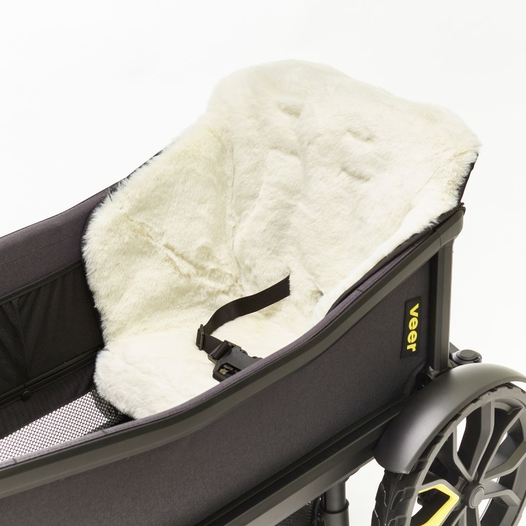 Veer Siège En Peau De Mouton Vegan Pour Chariot Cruiser White
 