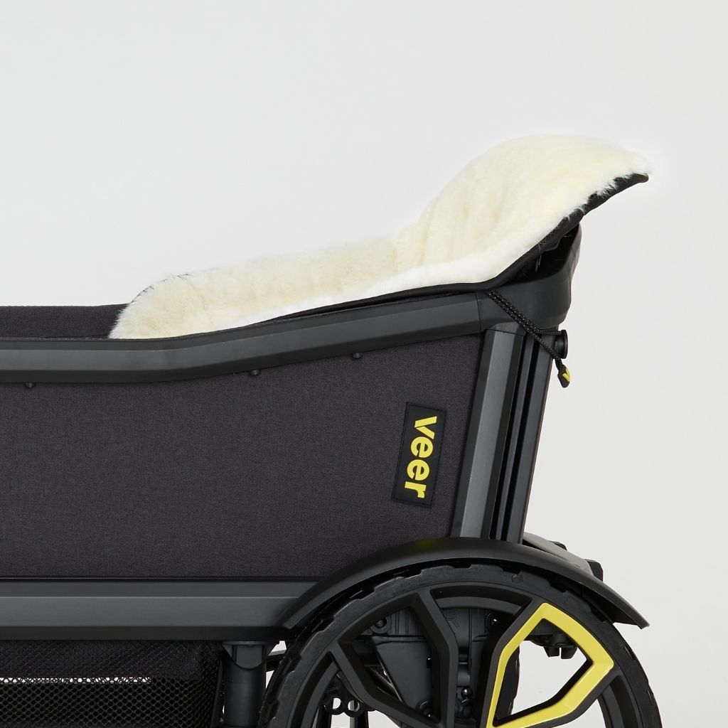 Veer Siège En Peau De Mouton Vegan Pour Chariot Cruiser White
 