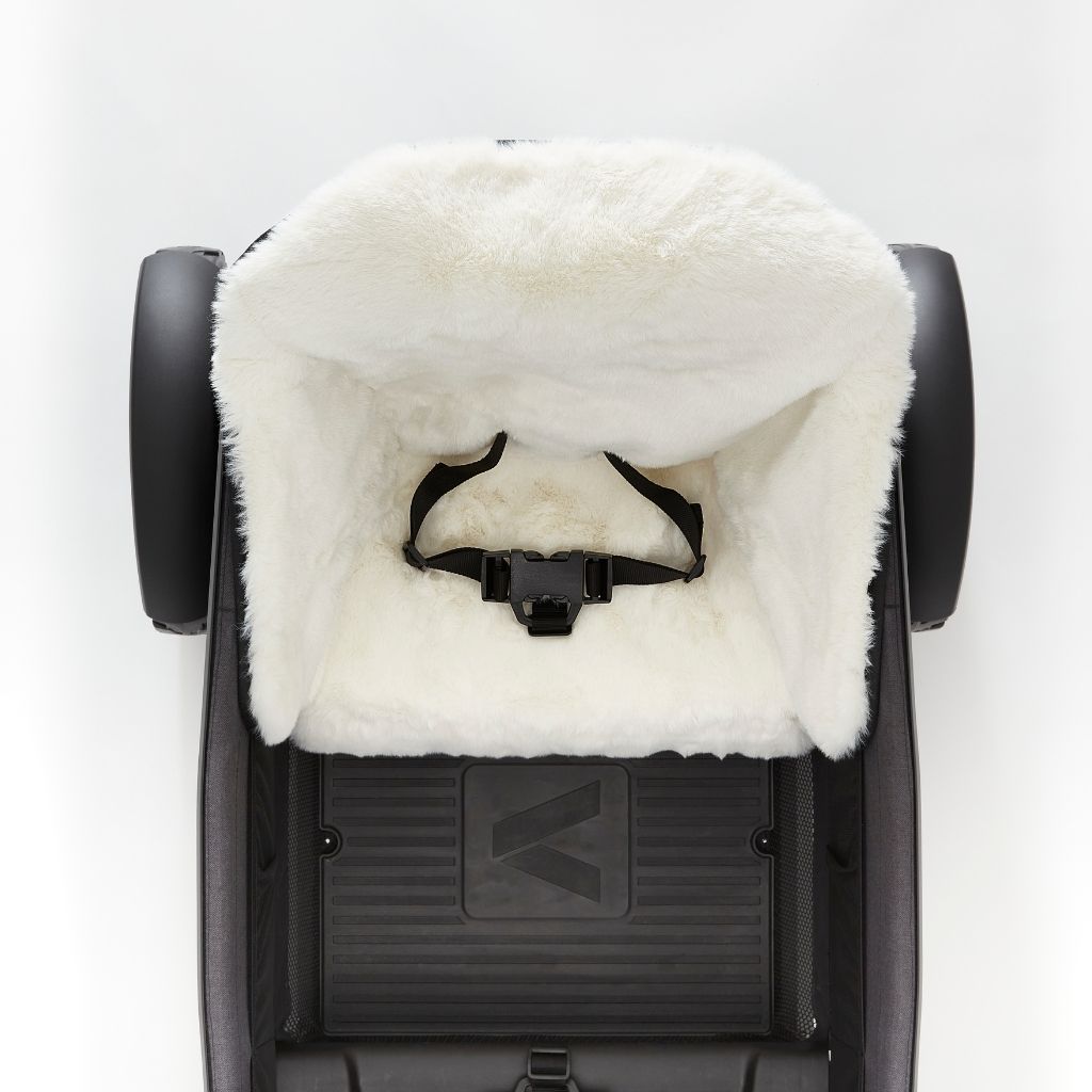Veer Siège En Peau De Mouton Vegan Pour Chariot Cruiser White
 