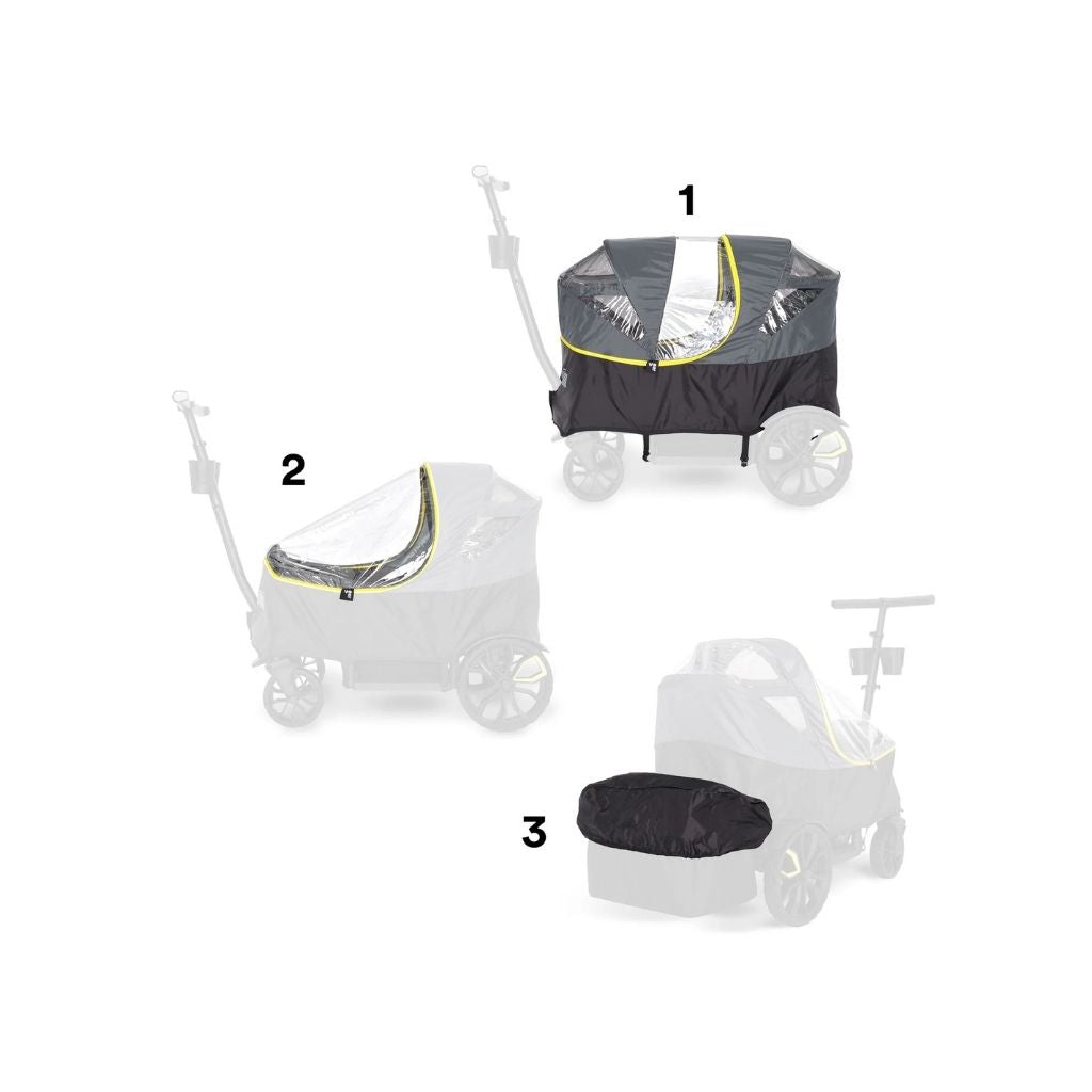 Veer Housse De Pluie  All Weather Cover Pour Chariot Cruiser XL Black