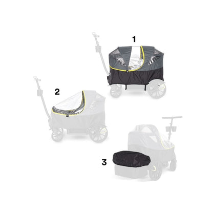 Veer Housse De Pluie  All Weather Cover Pour Chariot Cruiser XL Black