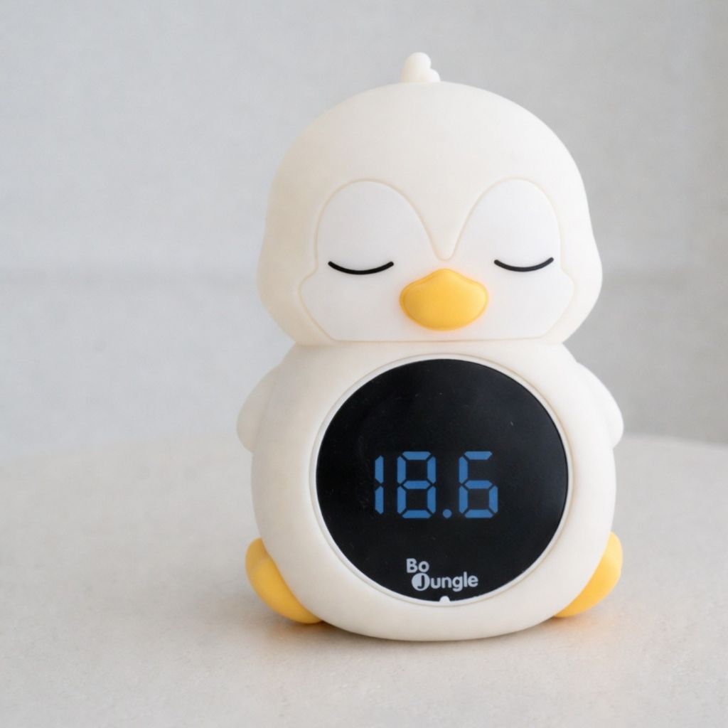 BoJungle 3-en-1 Thermomètre Numérique Pour Salle De Bain / Chambre à Coucher + Veilleuse White 
 