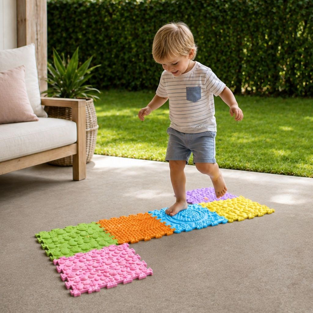 Sense2Play Sensorische Voelmatten Pasteltinten – 6 Stuks