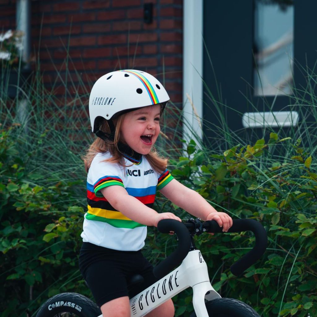 Cyclosonic Casque De Vélo Pour Enfant Flanders Cyclone White 48 - 52 cm