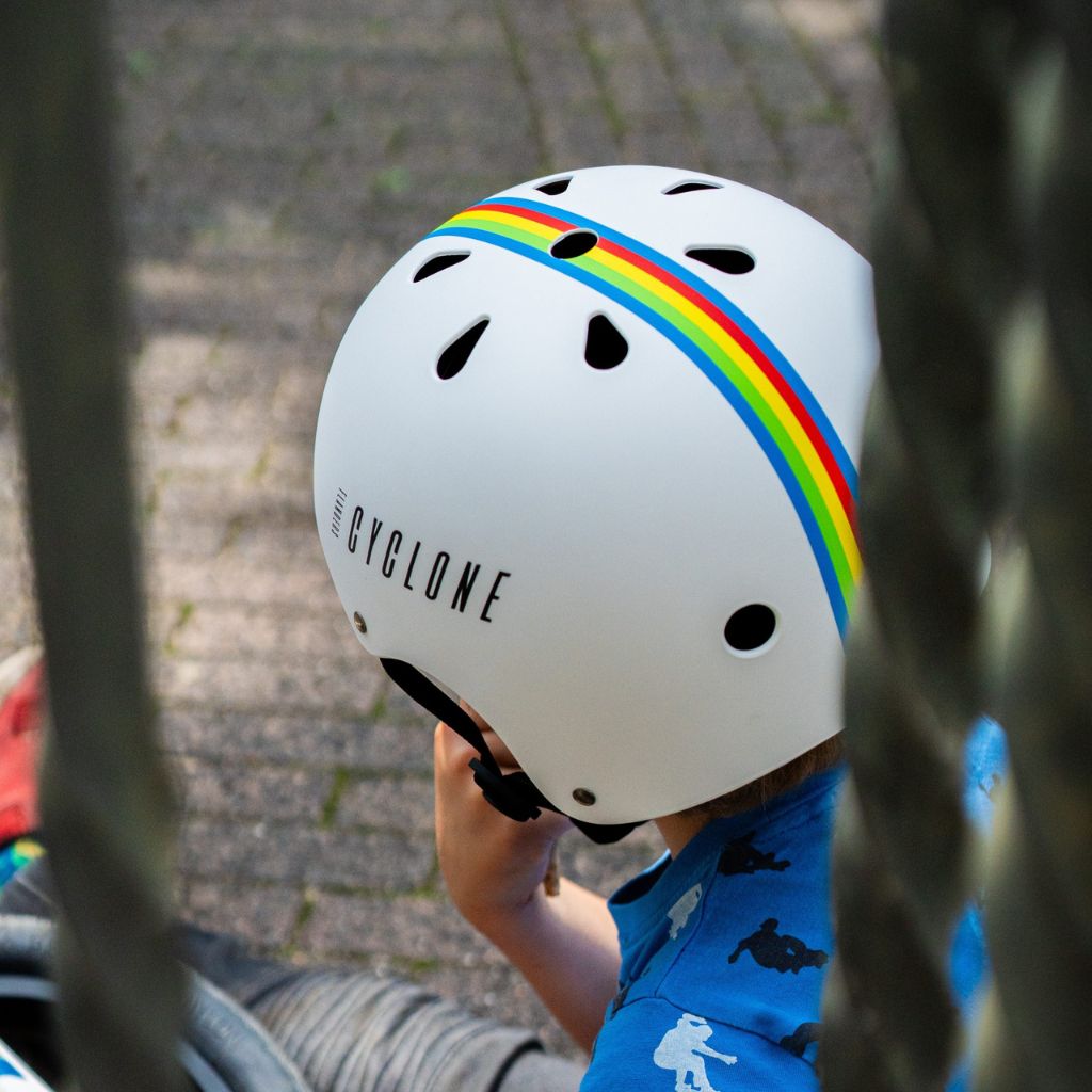 Cyclosonic Casque De Vélo Pour Enfant Flanders Cyclone White 48 - 52 cm