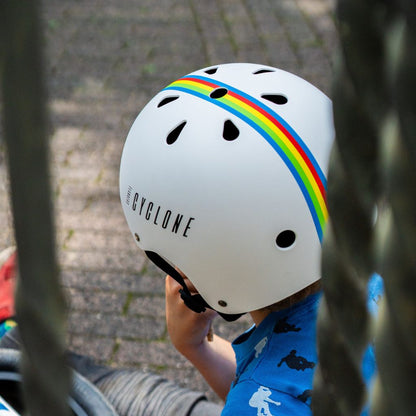 Cyclosonic Casque De Vélo Pour Enfant Flanders Cyclone White 48 - 52 cm