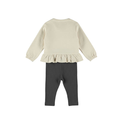Dirkje Ensemble 2 Pièces Pull Tregging Filles Oatmeal Melee