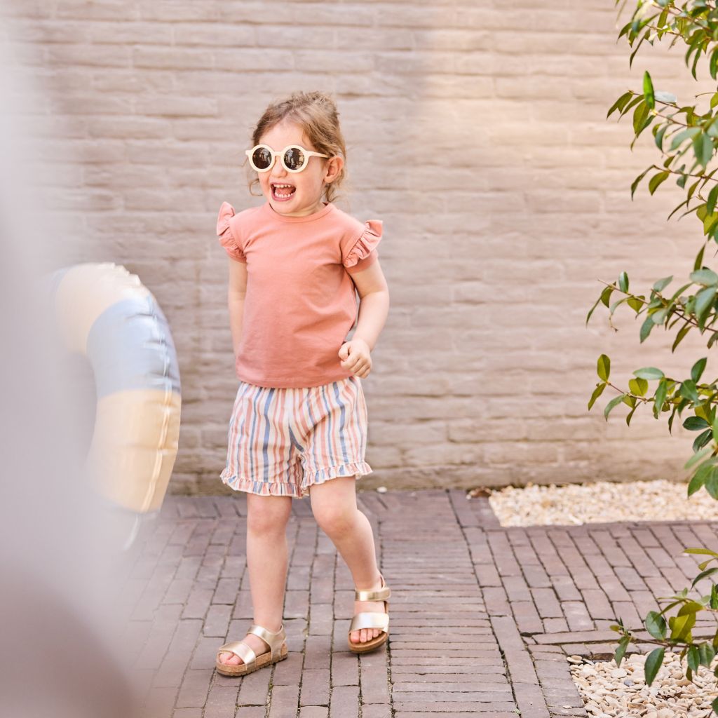 Dirkje 2-delige Kledingset T-shirt Met Korte Mouwen En Shorts Light Pink