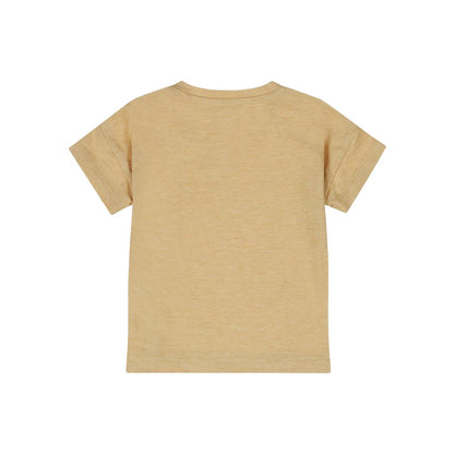 Dirkje T-shirt à Manches Courtes Couleur Camel-Jaune Pour Garçons