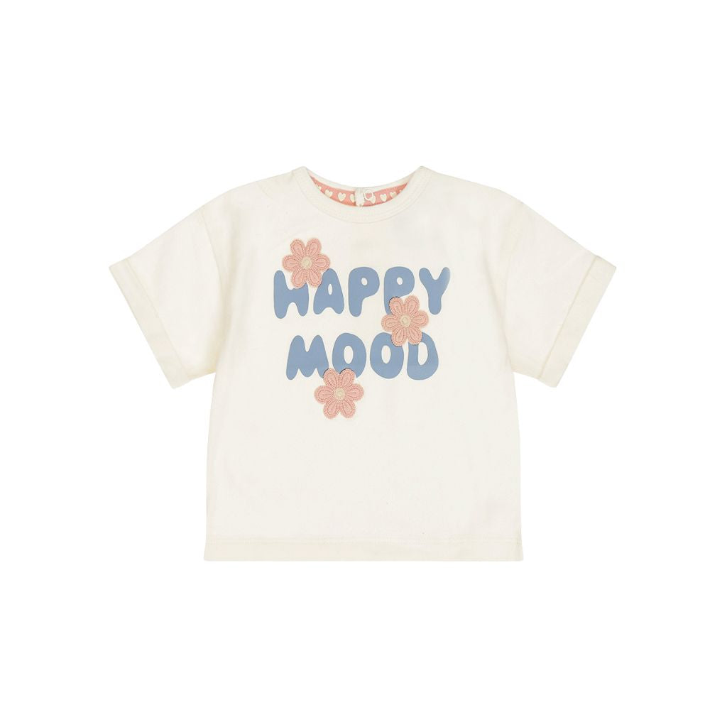 Dirkje T-shirt à Manches Courtes Coupe Ample Blanc Cassé Pour Filles