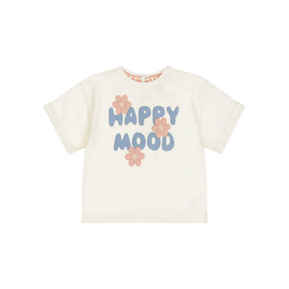 Dirkje T-shirt à Manches Courtes Coupe Ample Blanc Cassé Pour Filles
