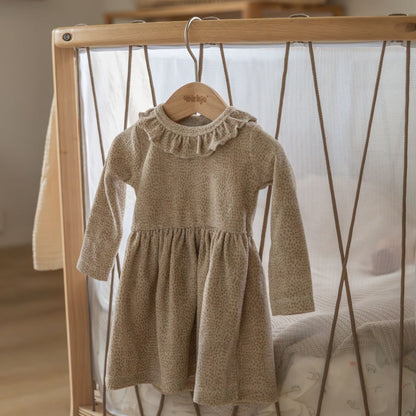 Dirkje Set 2-delig jurk en legging Beige grey meisje