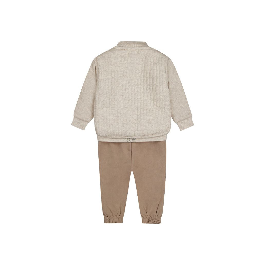 Dirkje Ensemble 3 pièces pantalon, t-shirt et gilet Pebble garçon