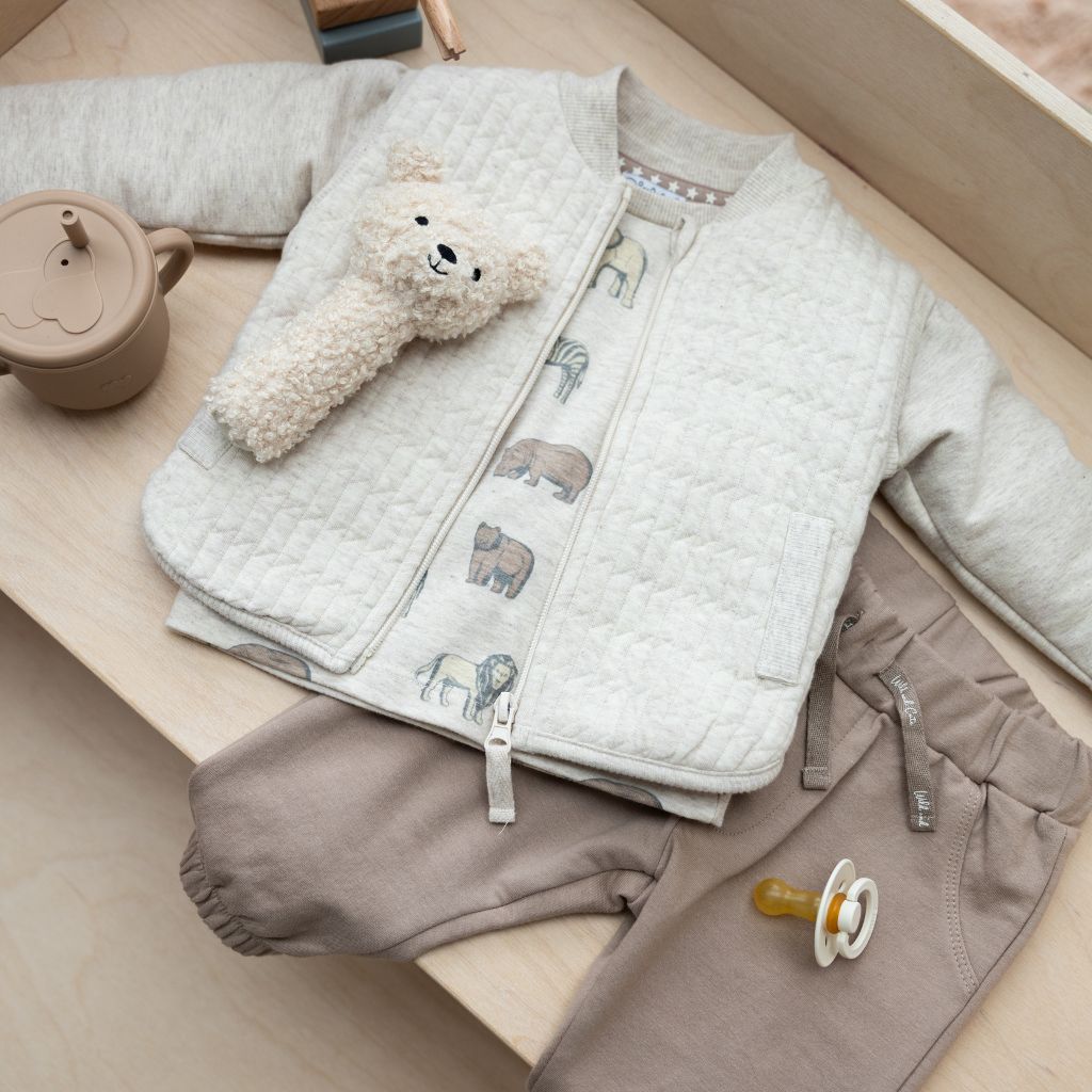 Dirkje Ensemble 3 pièces pantalon, t-shirt et gilet Pebble garçon