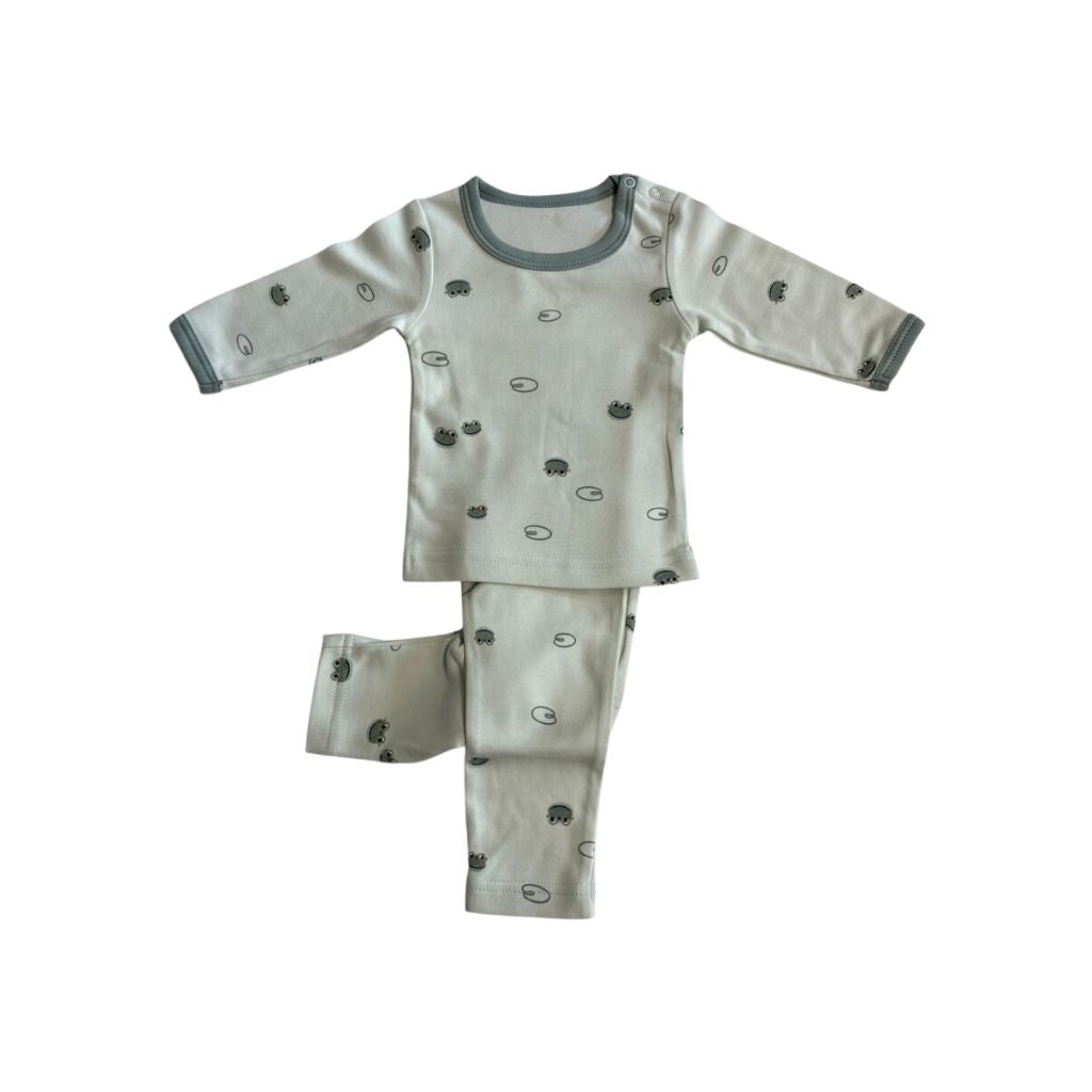 Dreambee Pyjama Oscar AOP Kikker Groen – 2-Delig